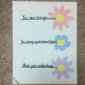 MOVING SALE! Wallflower Painting